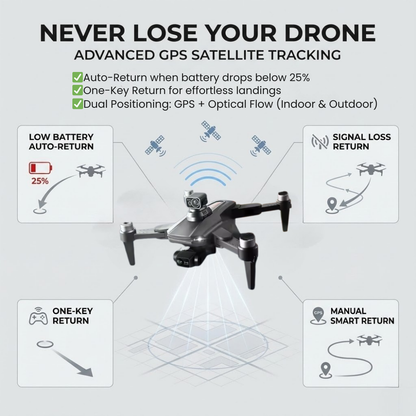 High Tech 8K GPS Drone with Dual HD Cameras