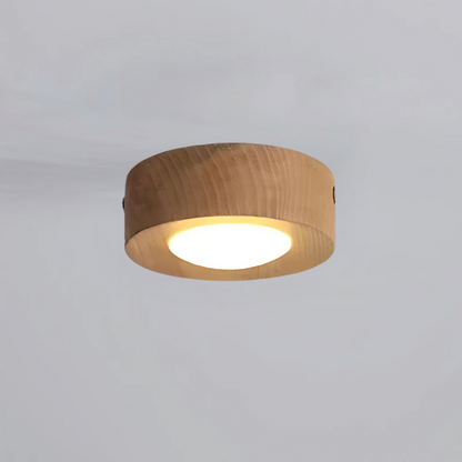 Rustic Wooden Pendant Lamp