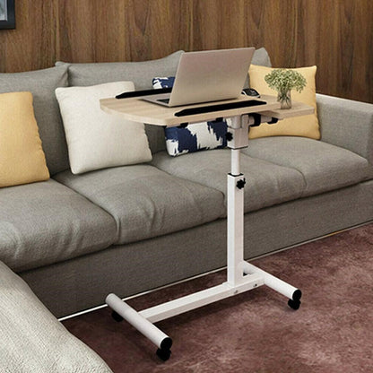Ergonomic Height Adjustable Bedside Table with Wheels