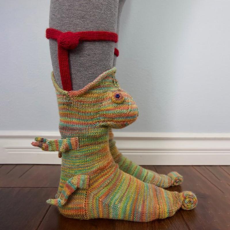 Cozy Animal Pattern Warm Knit Winter Socks