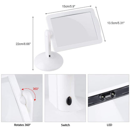Compact LED Magnifying Glass with 3X Zoom