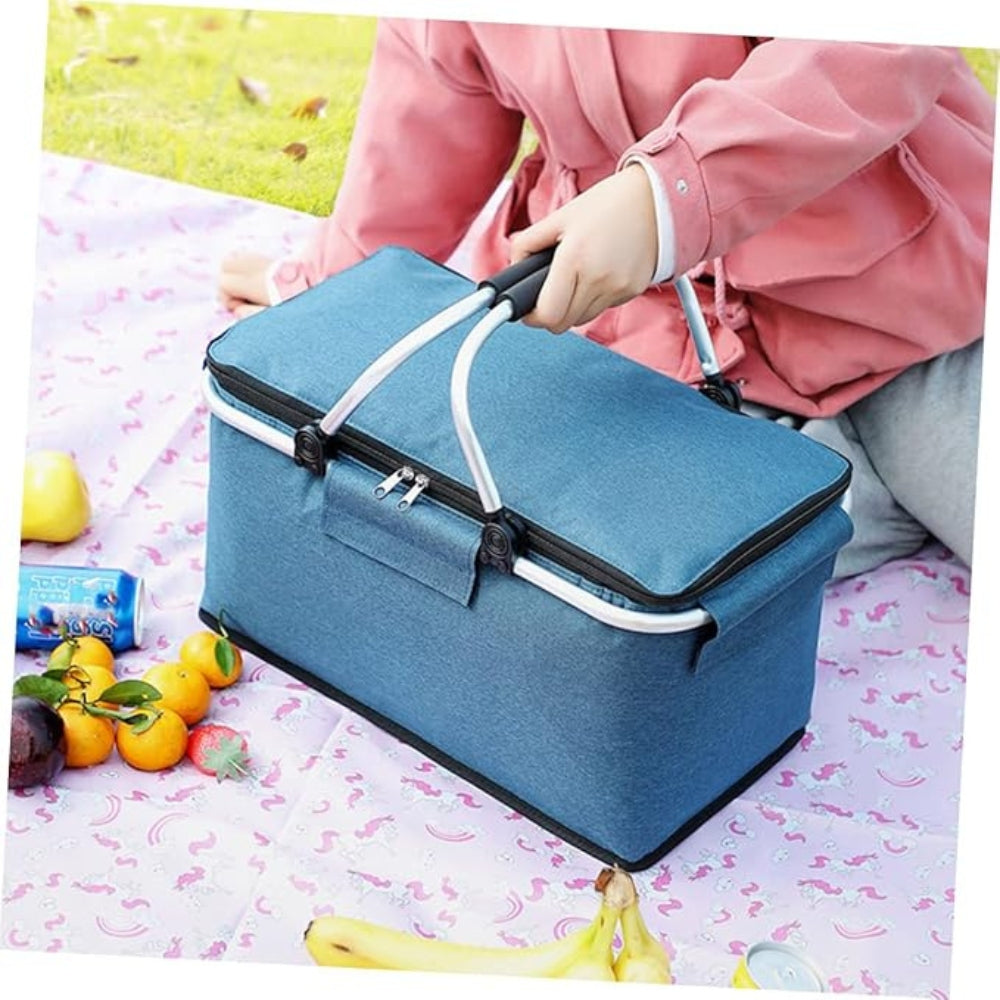 Portable Insulated Lunch Box 18L Compact Food Cooler Bag