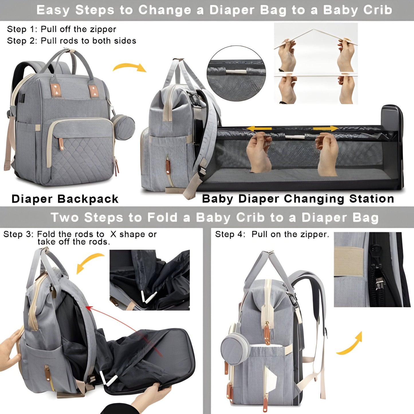 Portable Baby Changing Bag Cot