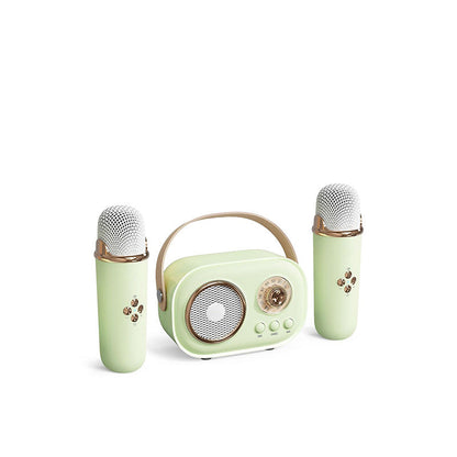 Portable Karaoke System with Bluetooth and Microphone