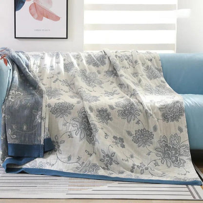 Soft Floral Blanket Airy Comfortable Throw - Halri
