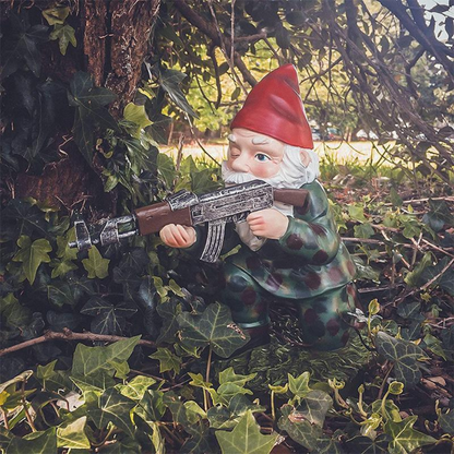Tough Outdoor Soldier Gnome