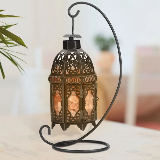 Rustic Metal Himalayan Salt Lamp - Halri
