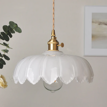 Classic Pendant Glass Light Fixture