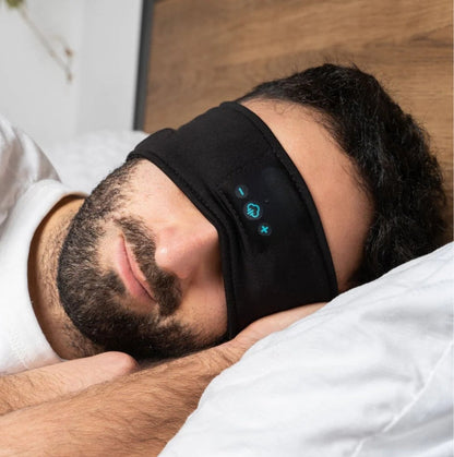 Wireless Sleep Headband - Blackout Light Blocker with Music - Halri