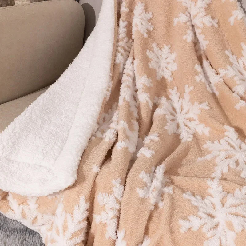 Cozy Winter Plush Blanket for Home Decor
