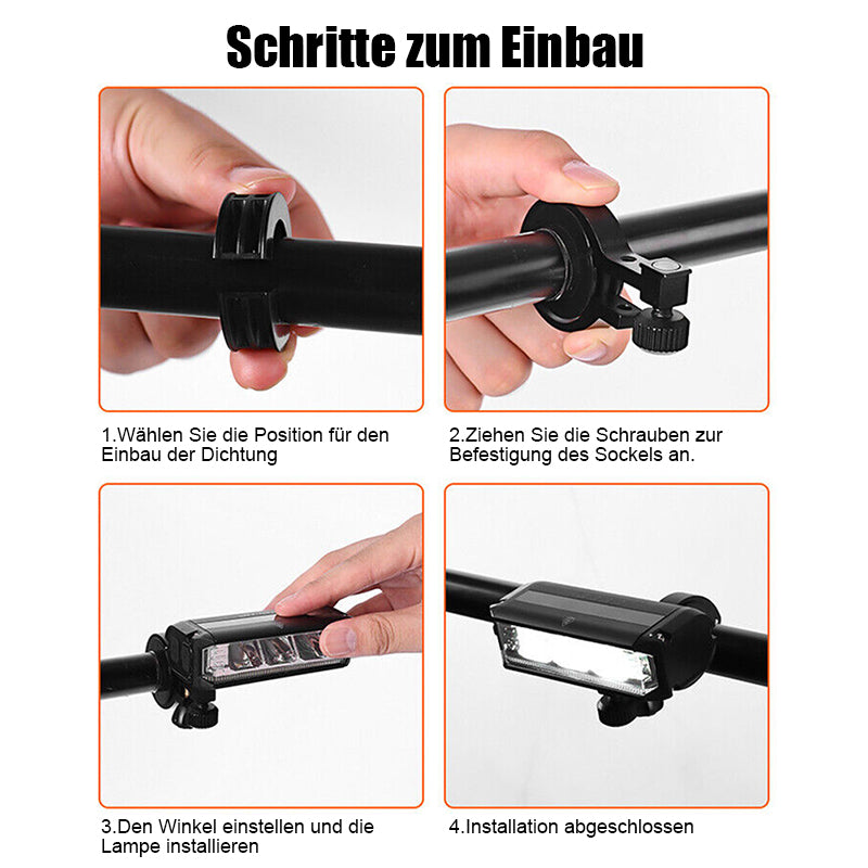 Bright 900LM Rechargeable Front Bike Headlight