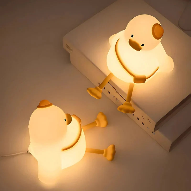 Fun Kids Nightlight - Colorful Silicone Lamp with Rechargeable Battery
