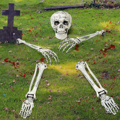 Halloween Skeleton Lawn Decor with LifeLike Bones