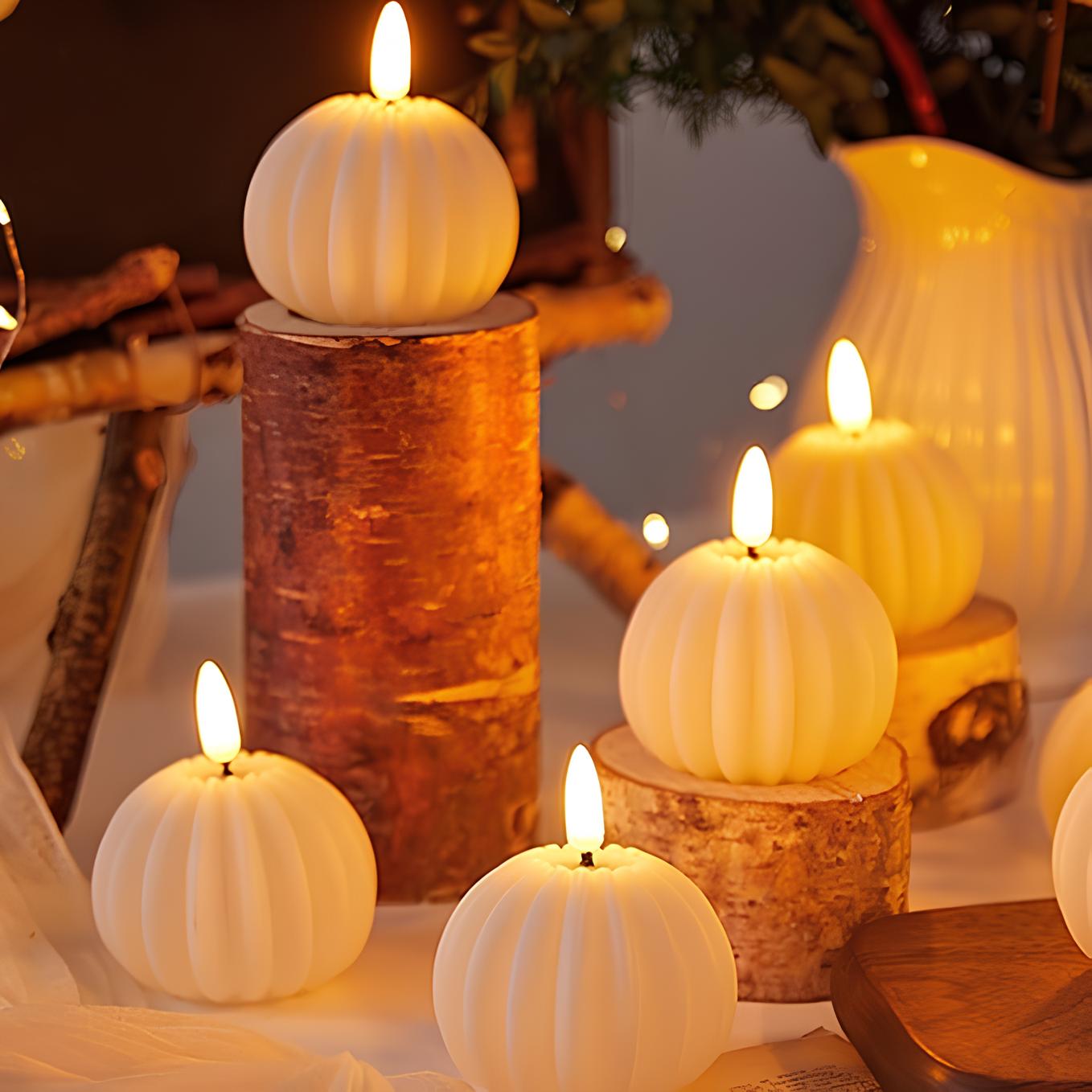 Safe Battery Operated Block Candles - Halri
