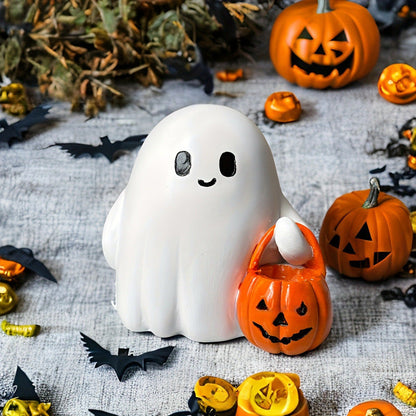 Small Ghostly LED Pumpkin Nightlight - Halri