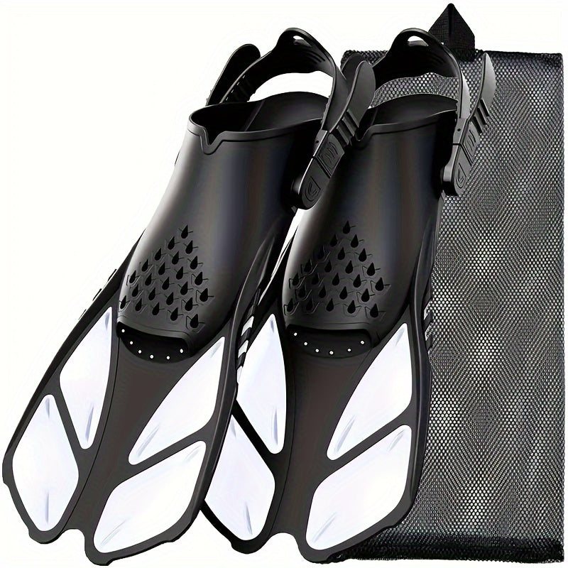 Compact Travel Snorkel Fins for Men Women