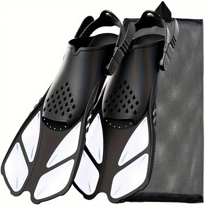 Compact Travel Snorkel Fins for Men Women