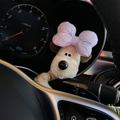 Fun Car Dog Figurine Decoration