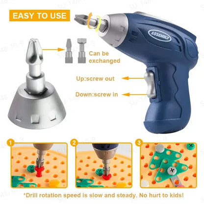 Kids Power Drill Toy Tool Kit