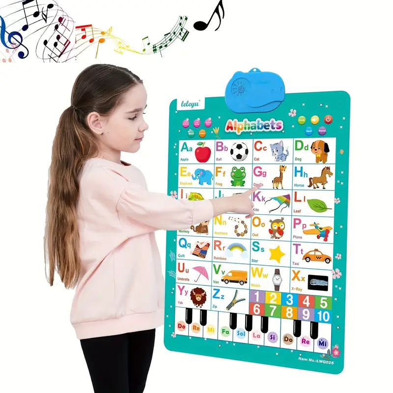 Fun Educational Alphabet Wall Chart for Kids - Halri