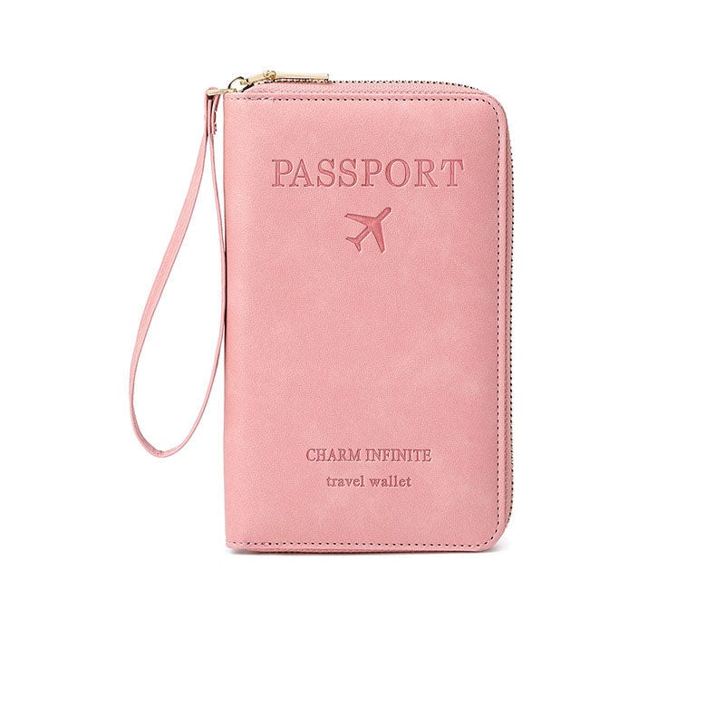 Travel RFID Blocking Leather Wallet