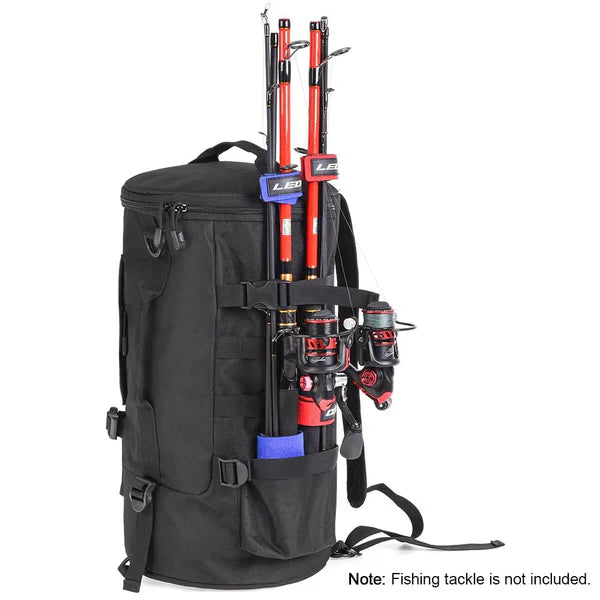 Compact Fishing Gear Bag with Rod Storage - Halri