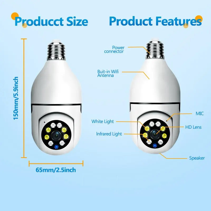 Smart Home Security Camera | HD Night Vision & Voice Control