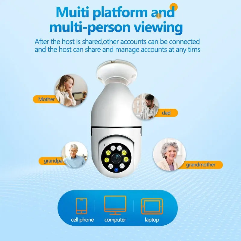 Smart Home Security Camera | HD Night Vision & Voice Control