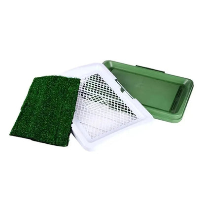 Easy Clean Pet Litter Box with Artificial Turf