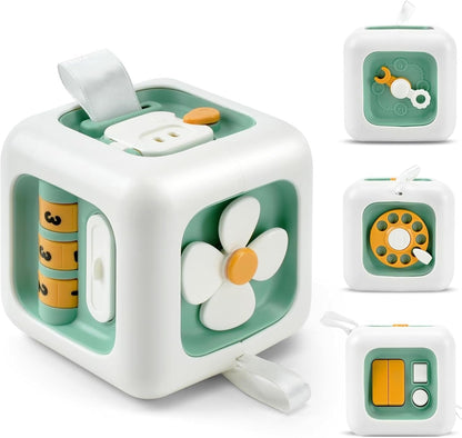 Interactive Learning Cube Toy for Kids with Shapes & Locks - Halri