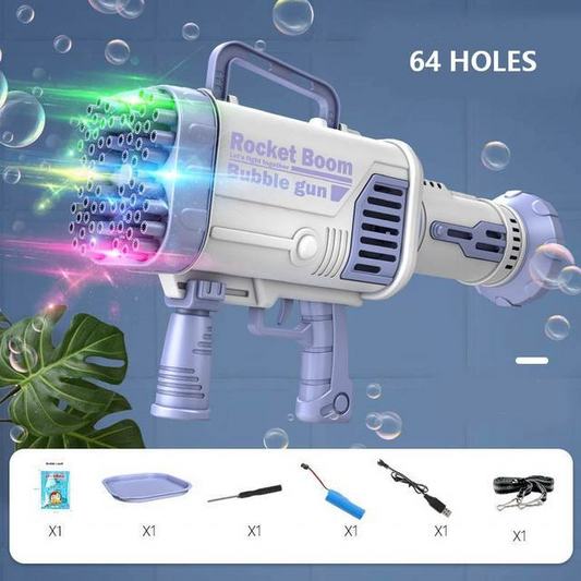 Automatic Flashing Bubble Blaster Toy - Halri