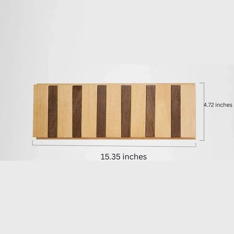 Stylish Wood Wall Mounted Coat Hanger and Hooks