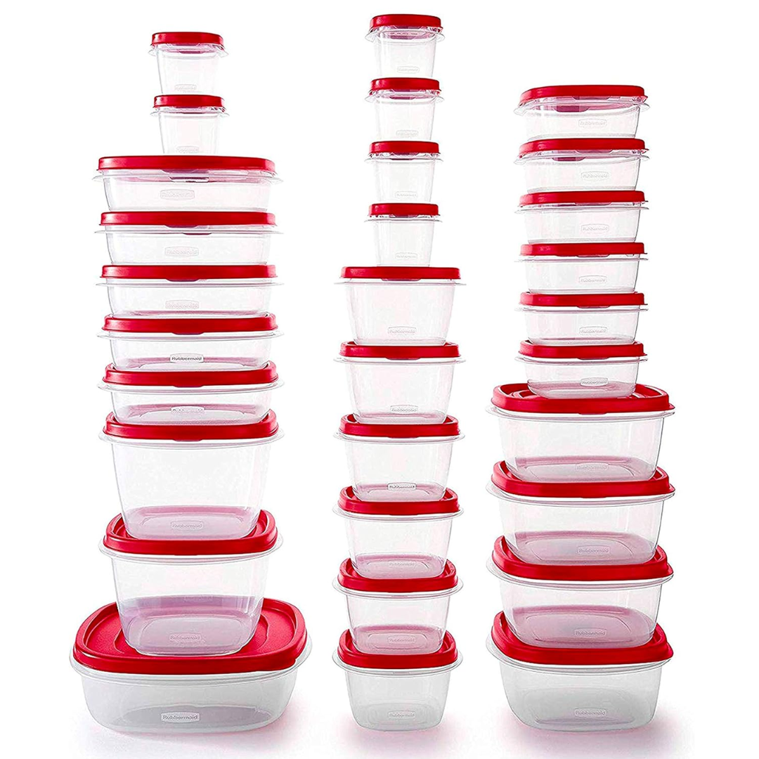 Large 60pc Plastic Kitchen Storage Container Set - Halri