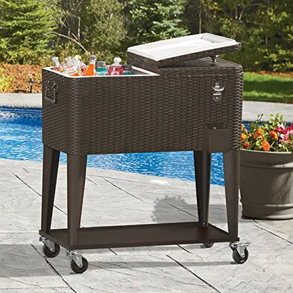 Big Wheel Outdoor Party Cooler Cart Box - Halri