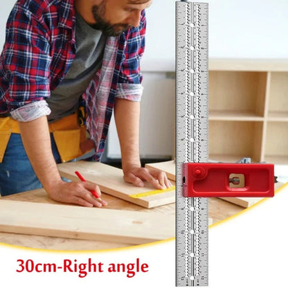 Precise 6-18 Inch Locking Carpenter Square Ruler