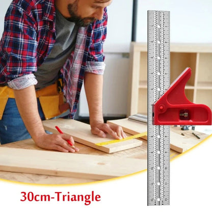 Precise 6-18 Inch Locking Carpenter Square Ruler