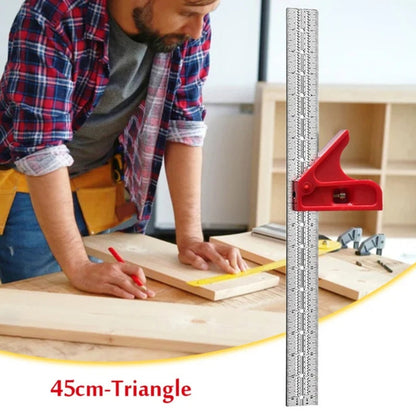 Precise 6-18 Inch Locking Carpenter Square Ruler