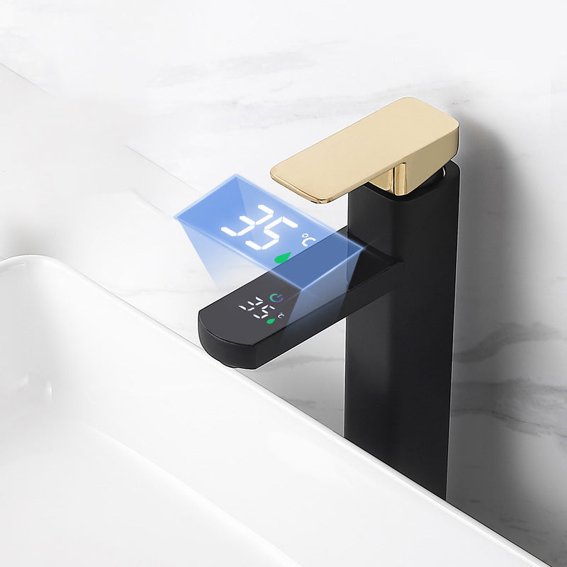 Modern Sink Faucet Digital Display Single Handle Basin Mixer