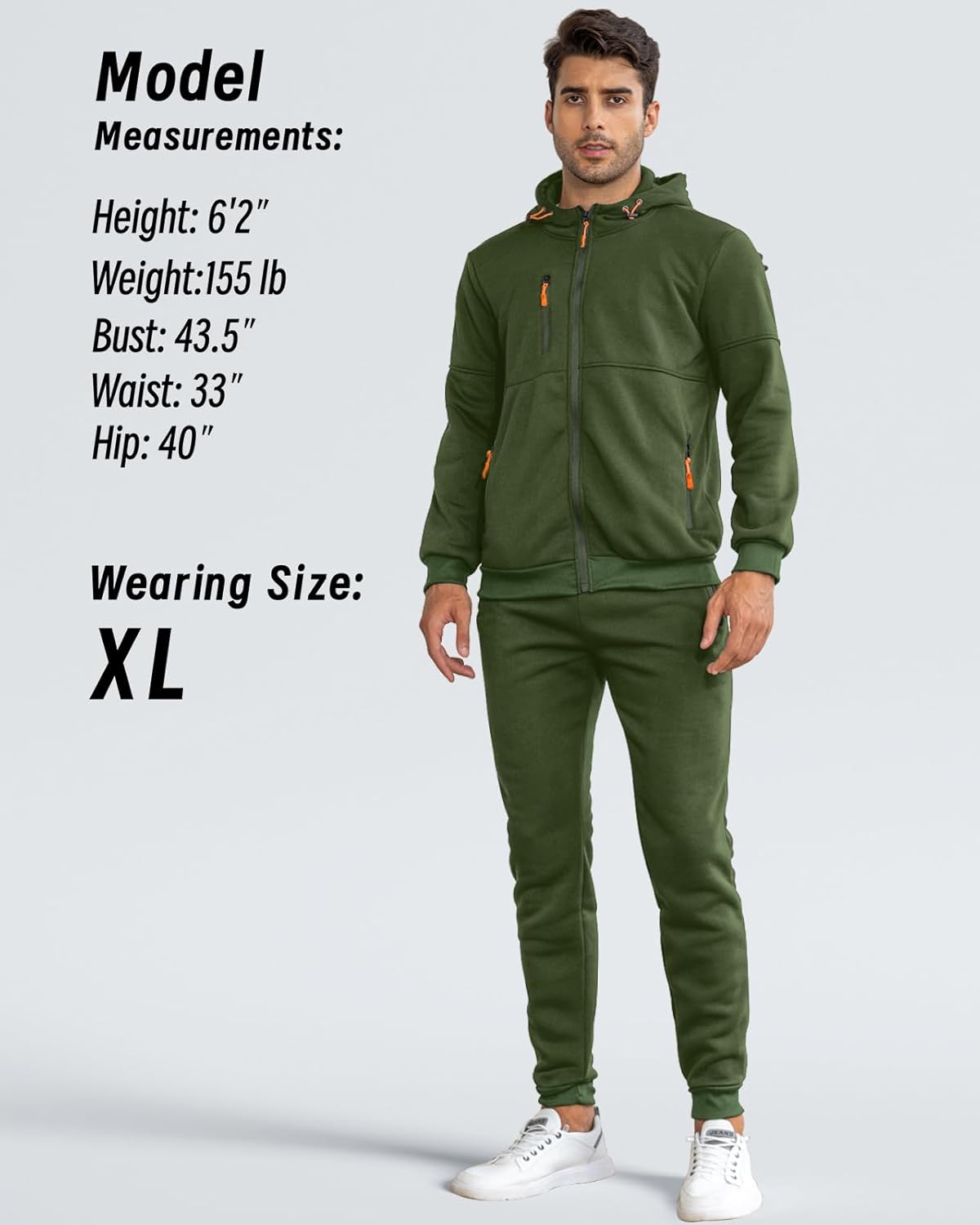 Soft Mens Athletic Jogger Suit