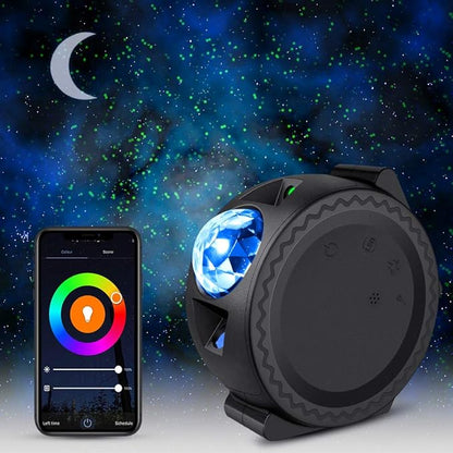 Colorful LED Star Night Light Projector with Remote - Halri