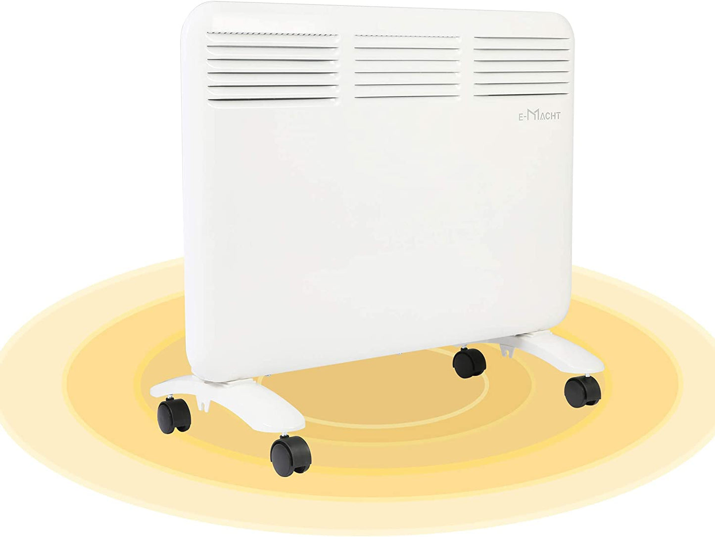 Compact Mobile Electric Heater With Casters