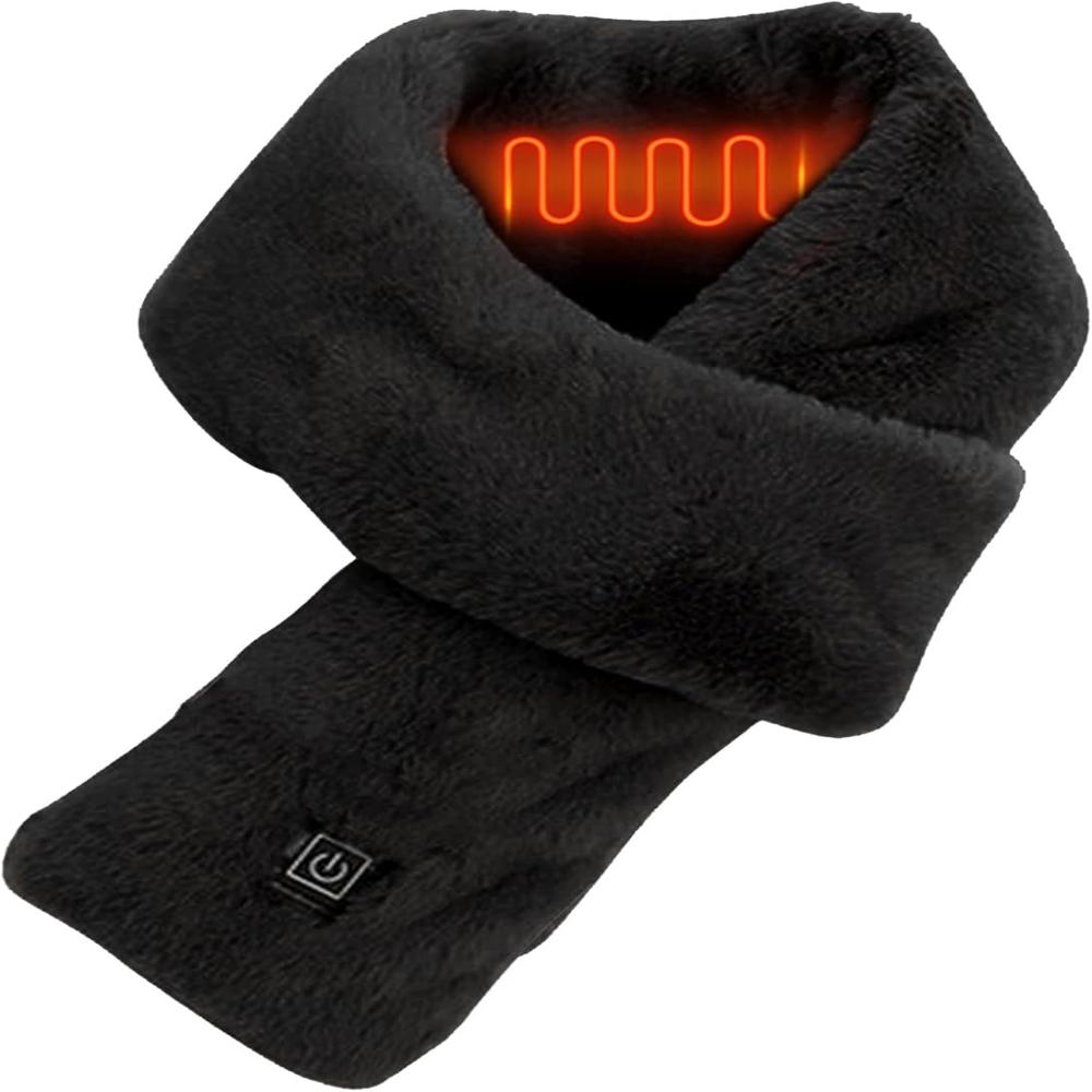 Warm Faux Fur Neck Scarf | Rechargeable USB Winter Warmer