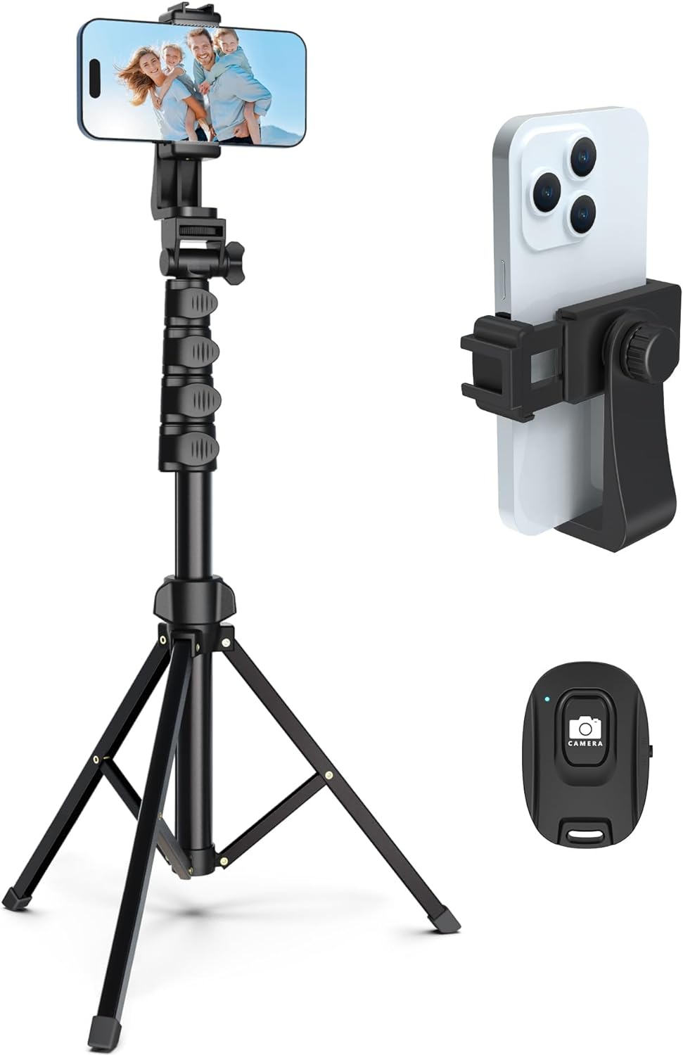 Compact Adjustable Phone Camera Tripod Stand - Halri