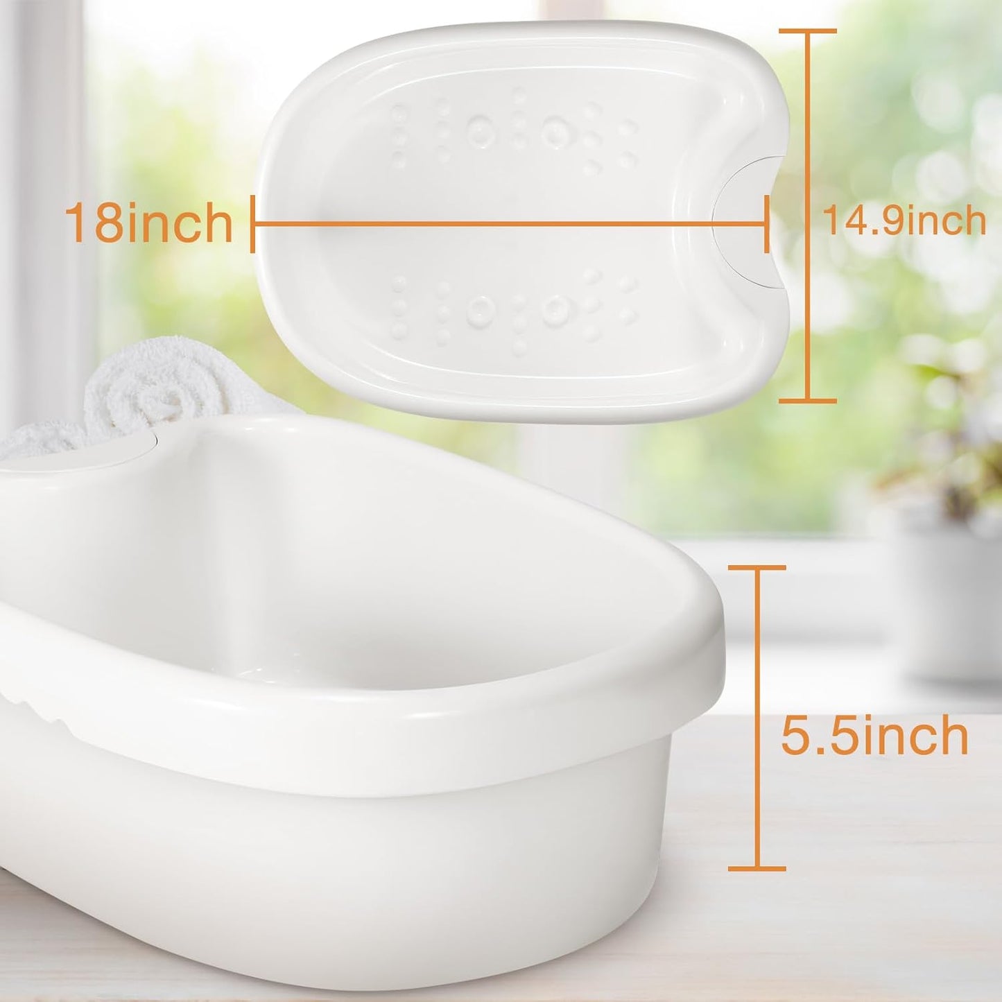 Large Soaking Foot Bath Relaxation Tub