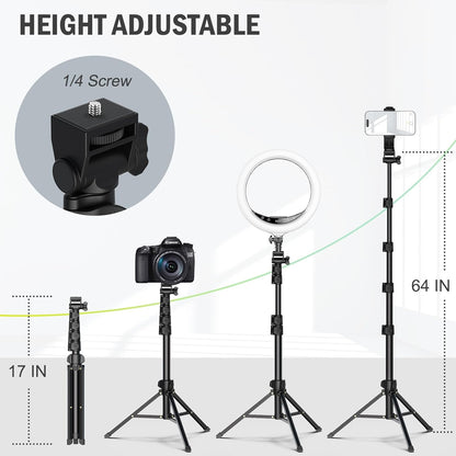 Compact Adjustable Phone Camera Tripod Stand