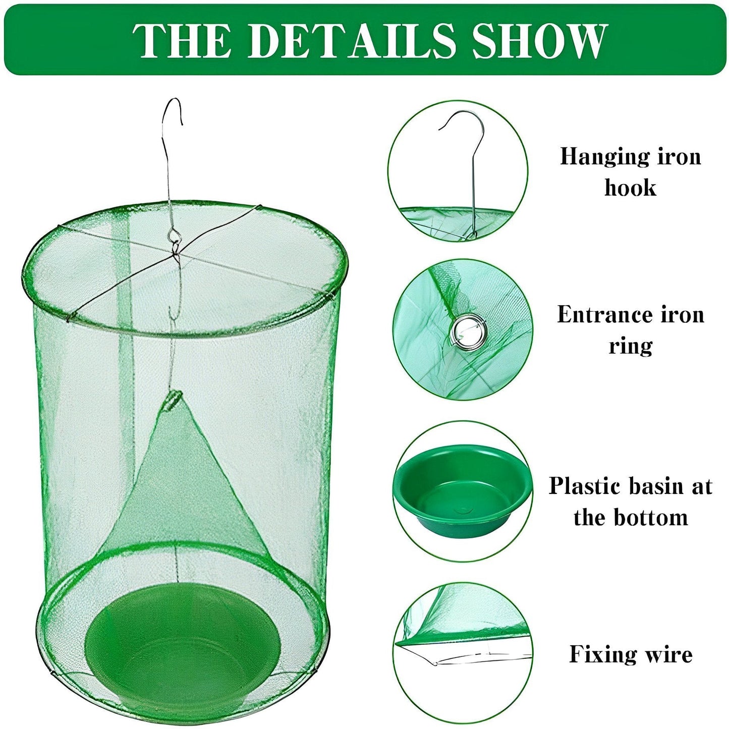 Natural Outdoor Fly Catcher | Safe, Chemical-Free & Reusable Trap