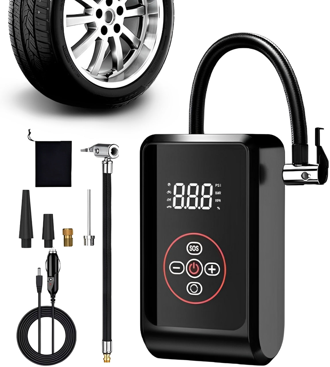 Compact Auto Tire Inflator Compressor - Halri