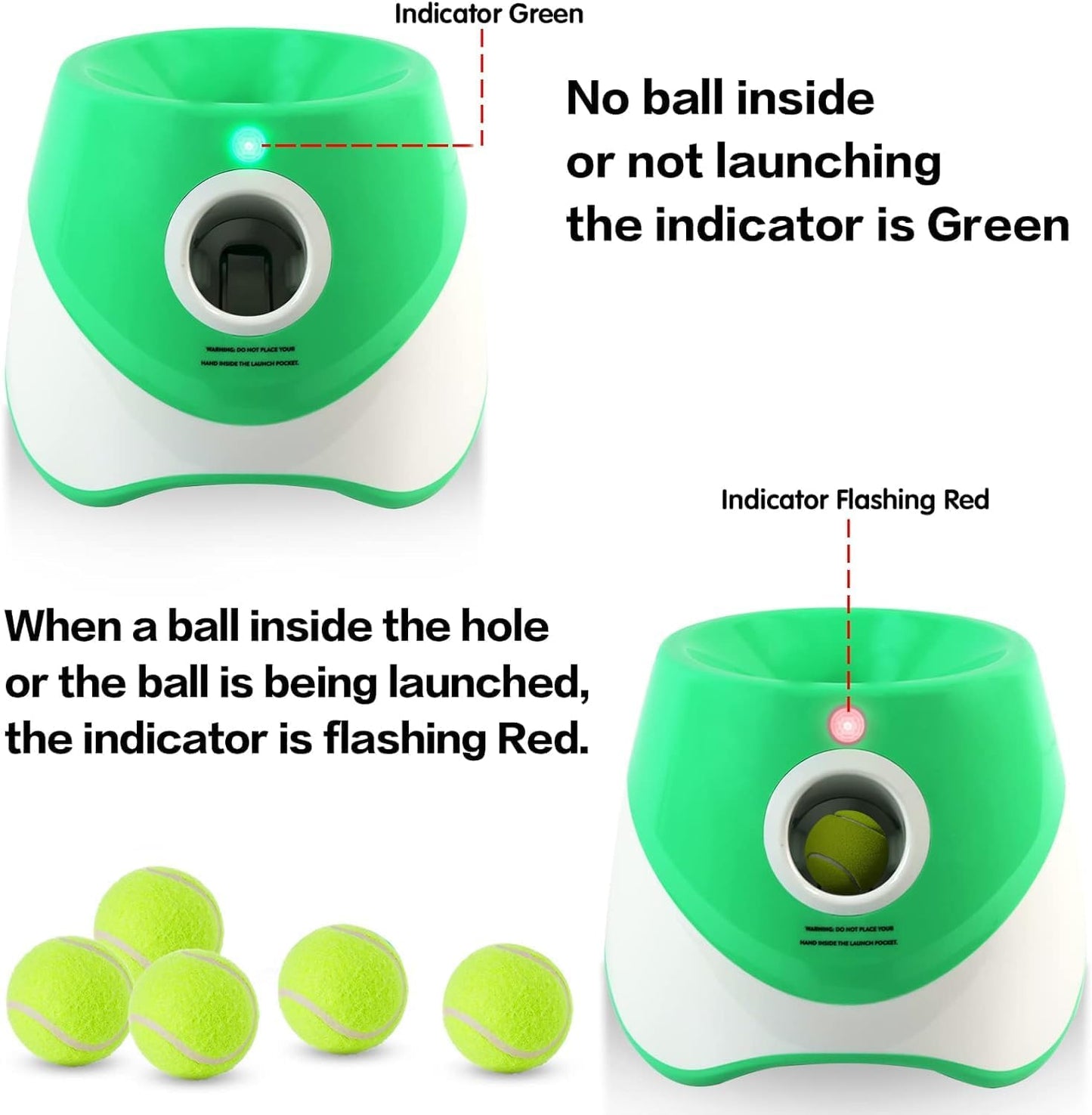 Easy Auto Dog Ball Launcher with Adjustable Range