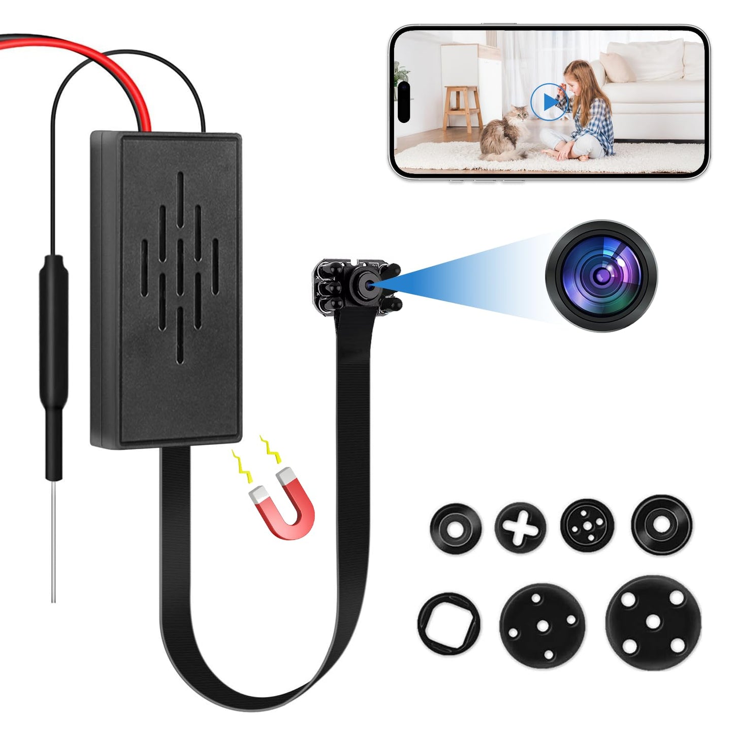 HD Wireless Hidden Camera | Motion Alert, Night View & Live Streaming - Halri