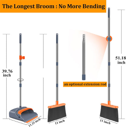 Easy Sweep Broom And Dust Pan Set